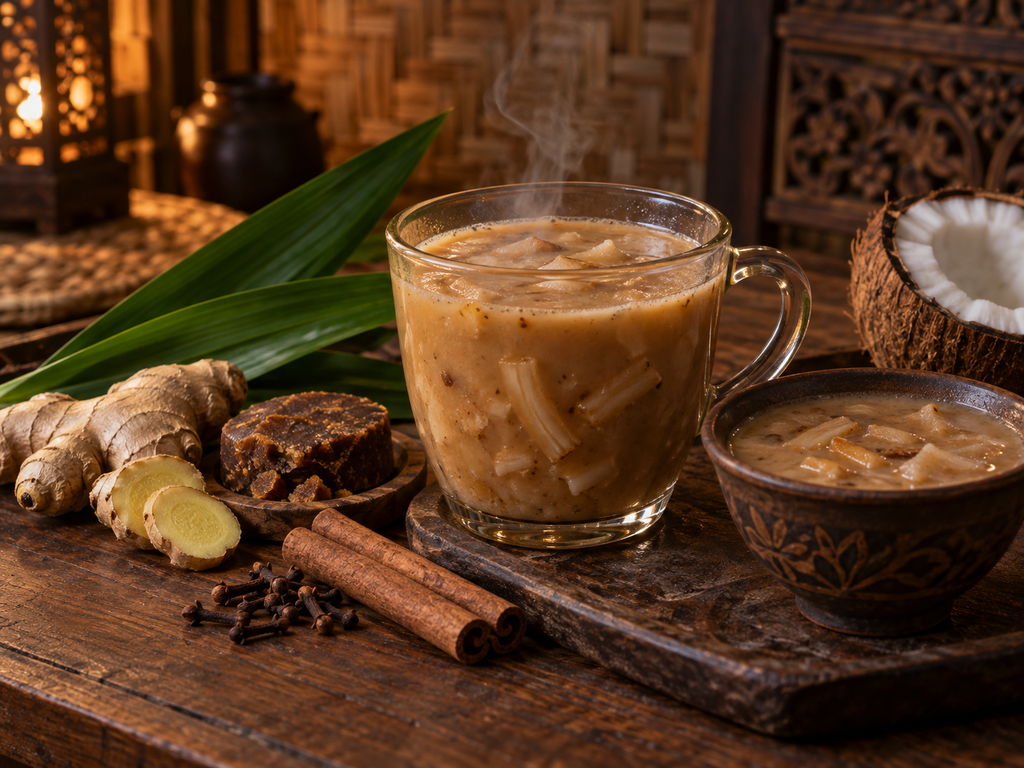 Adon-adon coro khas Jepara dengan santan, kelapa muda, dan rempah