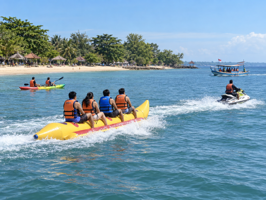 Wahana air di Pantai Bandengan Jepara